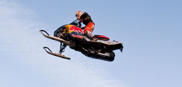  will attempt to jump his Polaris snowmobile longer than ever before and 