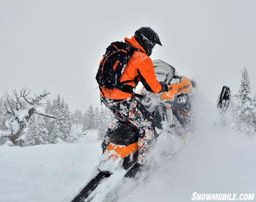 2013 Ski-Doo Summit X Powder Riding