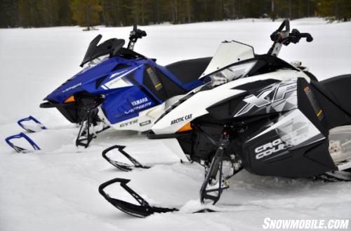 2014 Arctic Cat XF 7000 Cross Country Sno Pro and Yamaha Viper XTX