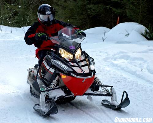 Hayes Trail Trac on Snowmobile