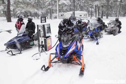 Ontario Snowmobile Gas Stop