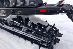 Typical for the RMK Pro, is its -- almost a need -- to add weight to its lean and clean body. The RMK Pro, like the Ski-Doo Summit, flash freeze snow under the tunnel which in turns adds weight to the light craft.