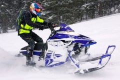 This year there hasn't been any shortage of powder in the West, the Yamaha Viper has proven to be a powder worthy mountain sled.