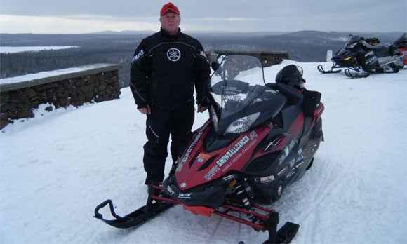 Paynesville, Minnesota’s Nick Keller has set a new snowmobile distance reco...