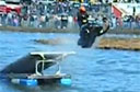 Water Jumping Snowmobiles [video]