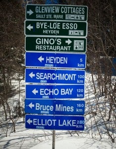 Algoma Country Snowmobile Trail Signage