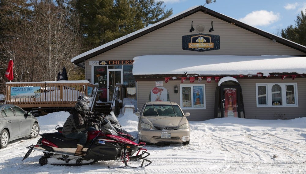 Frosty Pint Pub Snowmobiles