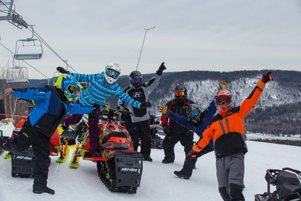 Ontario Snowmobile Ski Slope