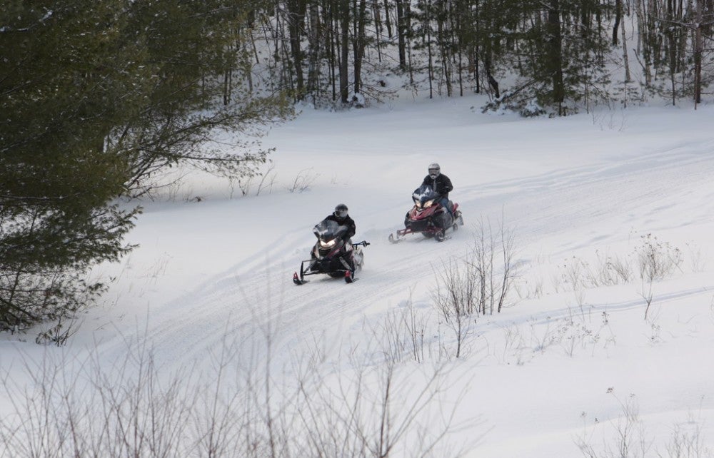 Snowmobiling in Gravenhurst