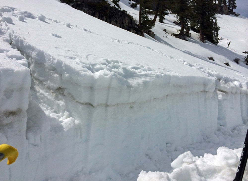 Snow Stability Test Cut