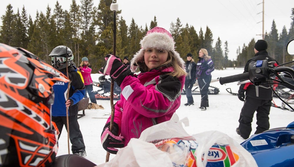 Snowmobile Marshmallow Roast