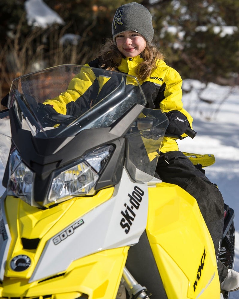 Young Snowmobiler Wayne Davis