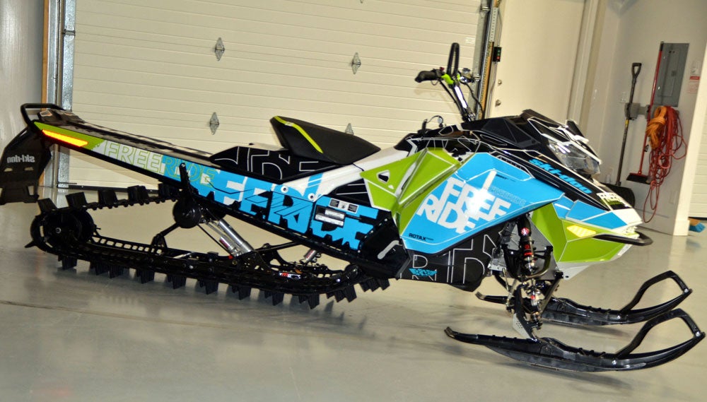 doo ski snowmobiles snowmobile mountain freeride unveiled wrap polaris brp lineup