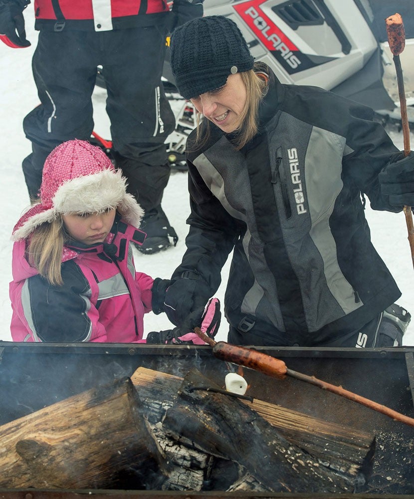 Family Snowmobiling