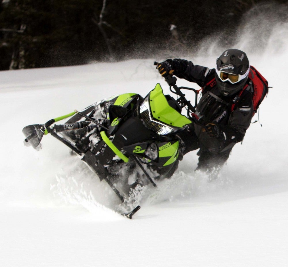 Wrong foot forward carving is easy with the Mountain Cat’s narrow front end, open toe wells and narrow runningboards. The Mountain Cat for 2018 has a sweet balance point that was engineered in to avoid boondocking missteps. Riders must be as alert as the Ascender-chassis Mountain Cat is. 