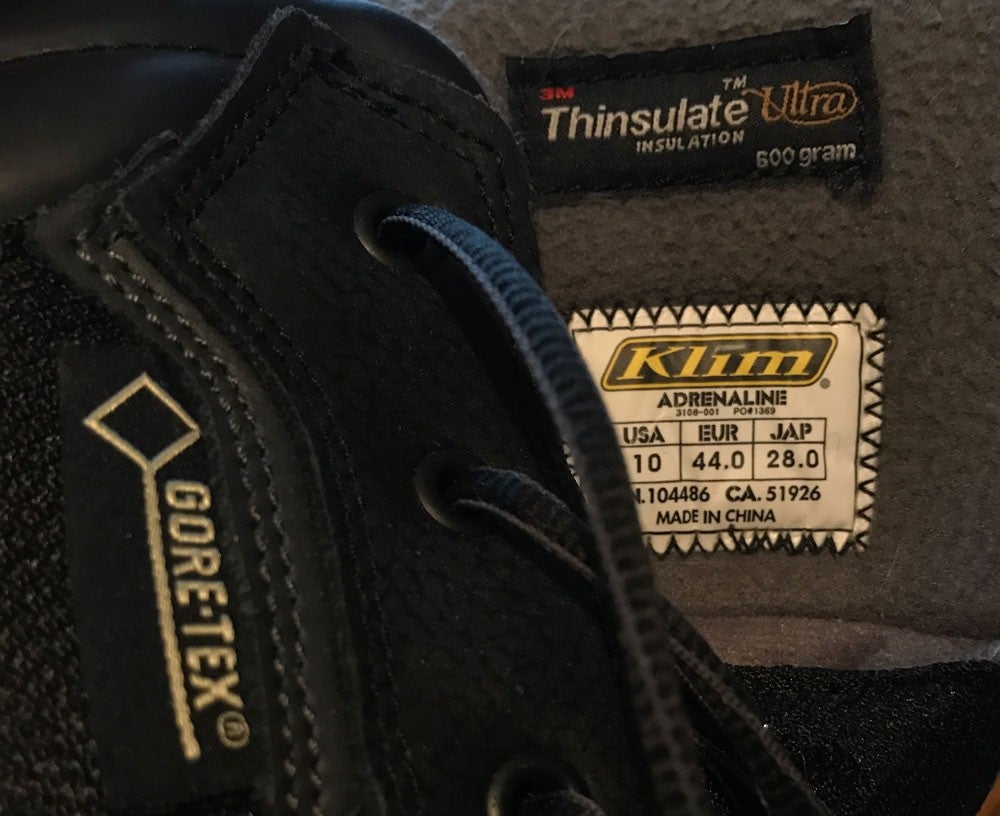 Klim Adrenalinie GTX Detail