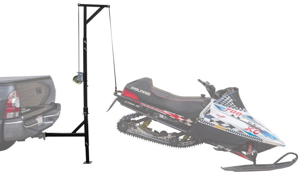 Black Ice Hitch-Mounted Snowmobile Swivel Hoist