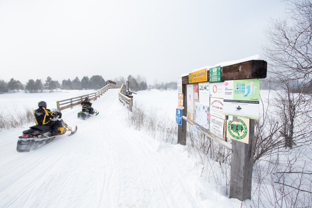 Planning an Ontario snowmobile trip? Don't forget to purchase a permit from the OFSC.