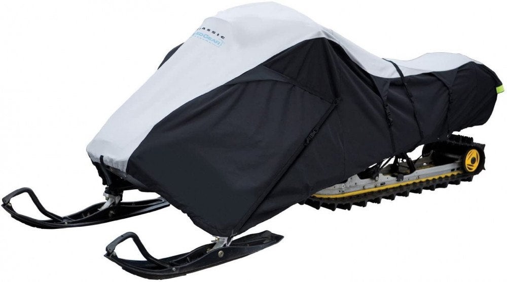 For those looking for a universal, all-purpose cover, the Classic Accessories Deluxe Snowmobile Travel Cover is a great option at a great price, making it one of the best snowmobile covers out there. 