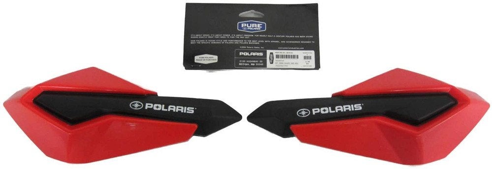 Polaris Red Snowmobile Hand Guards