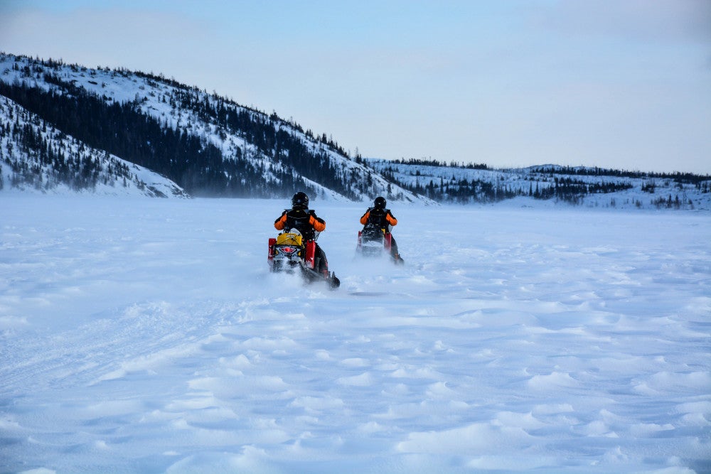 Eldon Wheaton (Logistics Coordinator) reflects on what is needed to finish Cain’s Quest, “The number one thing to be successful in Cain’s Quest is your state of mind. If you’re not comfortable with driving on a snowmobile 24hrs a day night and day, then don’t sign up. … Have a good navigator. The navigator is essential because we give a lot of GPS readings, but we don’t define where you have to travel… " Photo: Cain's Quest