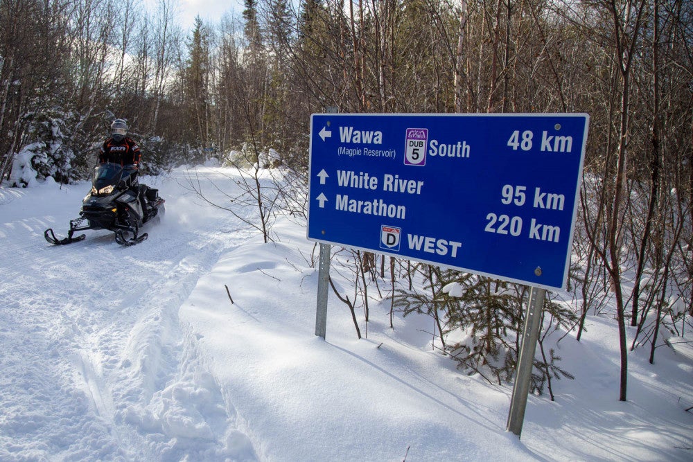 Dubreuilville Snowmobiling Signage