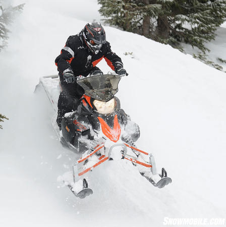 Yamaha’s Phazer MTX is a natural for off-trail adventures.
