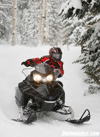 Designed to play in powder, the Shift is at home on the trail.