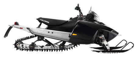 The 144-inch track with2.0 inch lugs rotates around lightweight suspension rails.