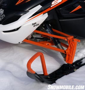 Arctic Cat’s 2009 F1000 Sno Pro comes standard with premium Fox shocks.