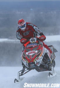 TJ Gulla kept Tucker Hibbert in sight during the early stages of the Pro Open final, but Gulla crashed and eventually finished 9th in the final.