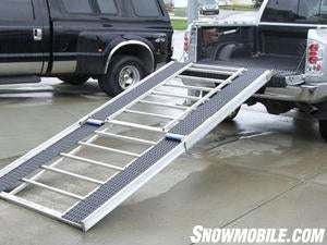 Mounted on a ramp, Super-Glides traction makes walking up or down safer.