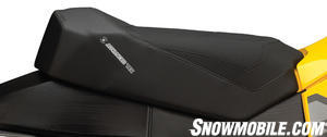 Check out Ski-Doo’s accessory catalog for luxury add-ons like this optional heated seat.