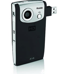 The lightweight Kodak Zi6 can be fitted with a high-speed, high-capacity memory card for rapid-fire picture taking and capturing TV-quality video. (Image Courtesy Kodak)