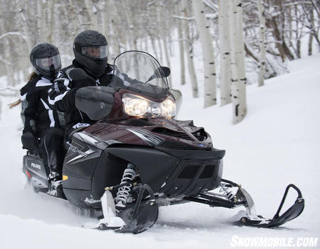 Polaris' 750cc turbo has ample power to tour all day long with performance to spare.