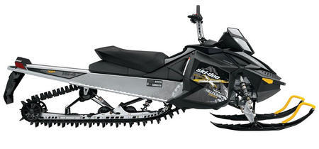 Latest Ski-Doo powder suspension has been lightened but retains springs to assist shock travel.