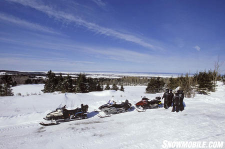 Looking at the St-Lawrence estuary.