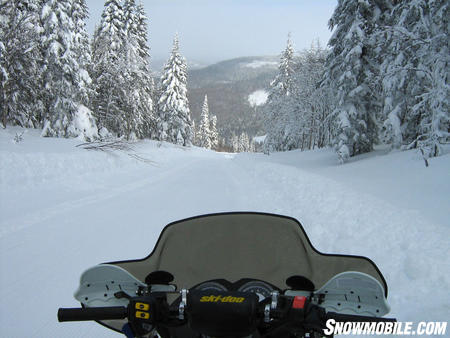 At the bottom of Val D’Irène ski resort, on trail #5 near Amqui.