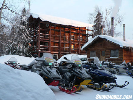 Sportsman's Lodge near Sudbury boasts the tallest log building in Ontario.