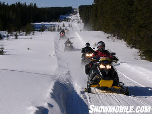 You can ride miles of groomed utility corridors in Ontario.