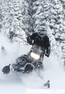 New FXG2 front suspension and lighter ProMountain rear design make the Nytro MTX SE better in deep snow.