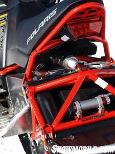 Pro-Ride’s underseat shock location invites suspension tweaking.