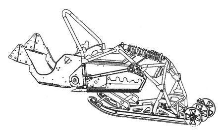 Notice how this early concept drawing differs from the actual production Pro-Ride design.