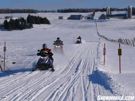 Farm country riding on Grey Bruce trails.