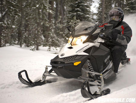 Solo touring engine choices include a 600 E-TEC or the 1200cc 4-stroke triple.