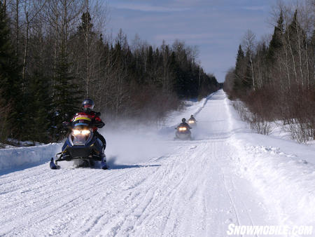 Long straight stretches make great riding!