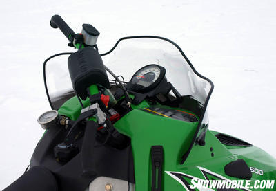 Note added ‘engineering’ gear on the Sno Pro 500 prototype.
