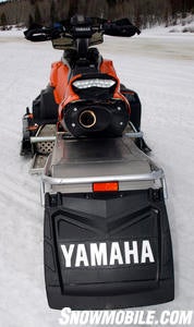 Yamaha runs the exhaust under the seat.