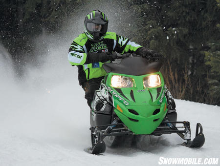 This sled grabs the corners for sporty handling.