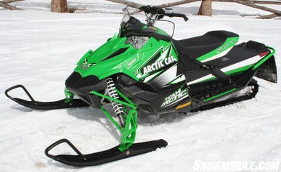 It's not just for racers anymore. Arctic Cat released its snocross race sled technology in the Sno Pro 500, but this suspension is calibrated for the trail and not the snocross track.